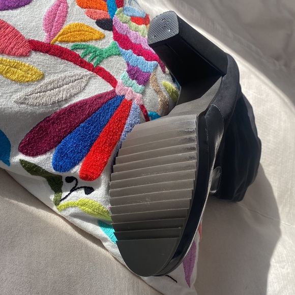 Robert Clergerie Paris platform boots high heel lucite sole black 9.5 - Picture 10 of 14